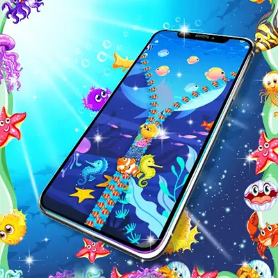 Fish zipper lock screen android App screenshot 0